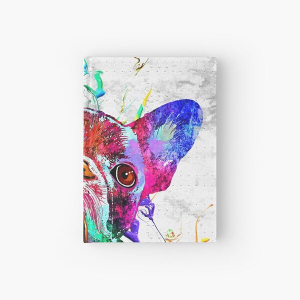 French Bulldog Grunge Hardcover Journal