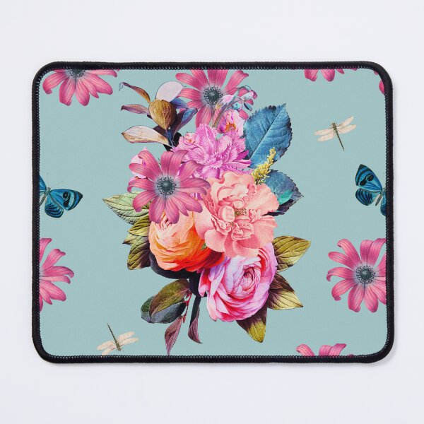 Item preview, Psychedelic Flowers on Eggshell Blue designed and sold by Trish Dish.