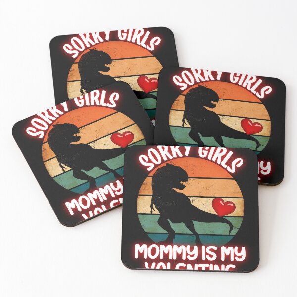 Item preview, Sorry Girls Mommy is My Valentine Sunset Boys T-Rex Dinosaur designed and sold by Locjeb.
