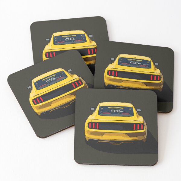 Item preview, Rear of Yellow American Muscle Car S550 designed and sold by ApexFibers.