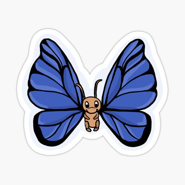 Tough to be a Butterfly Sticker for Sale by ShaeRuss