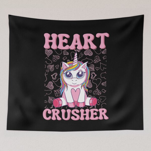 Item preview, Heart crusher, Magical unicorn Valentine's Day design designed and sold by Auntieck.