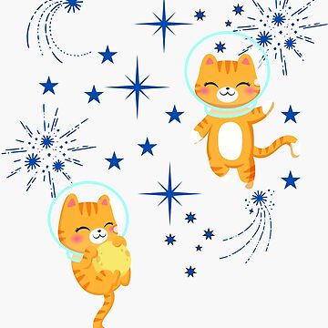 Artwork thumbnail, Space Cats in the Sky by ArtsyWhiskers