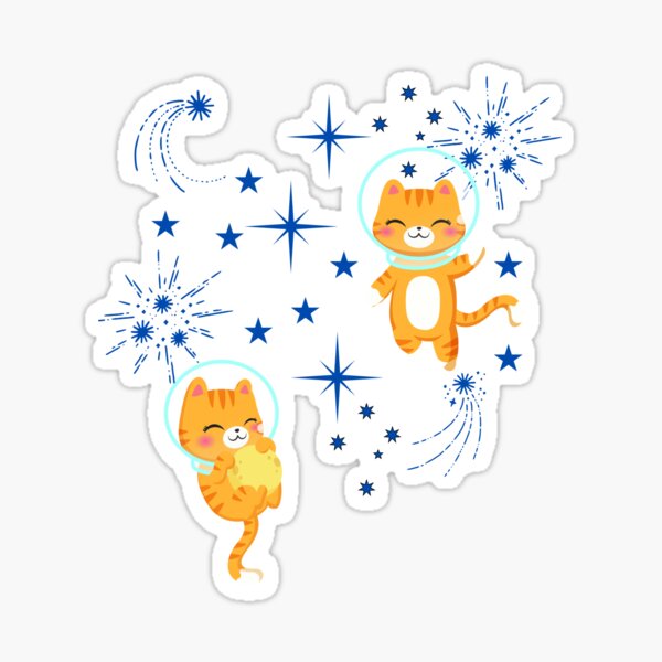 Space Cats in the Sky Sticker