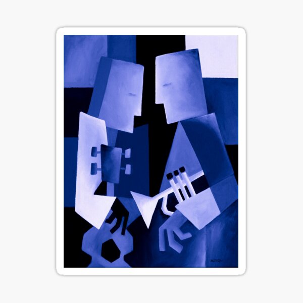 TWO FOR THE BLUES Sticker