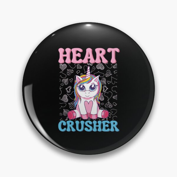 Item preview, Heart crusher, Magical unicorn Valentine's Day design designed and sold by Auntieck.