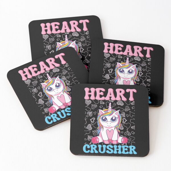 Item preview, Heart crusher, Magical unicorn Valentine's Day design designed and sold by Auntieck.