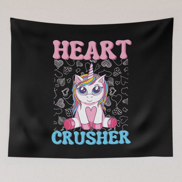 Item preview, Heart crusher, Magical unicorn Valentine's Day design designed and sold by Auntieck.