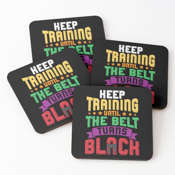 Item preview, Keep Training Until The Belt Turns Black Karate Martial Arts designed and sold by richardmatthew.