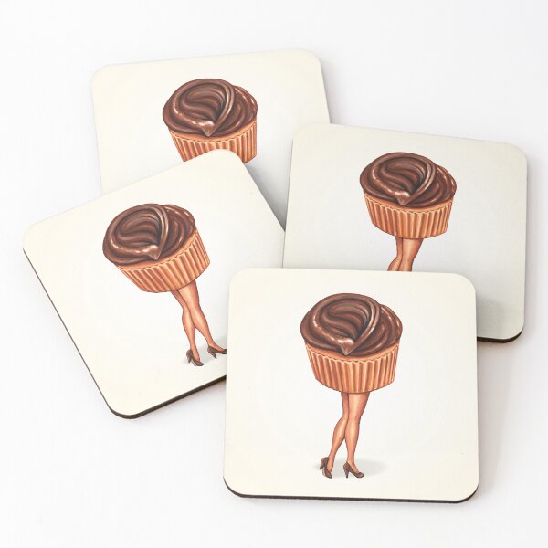 Item preview, Chocolate Cupcake Pin-Up designed and sold by Kelly  Gilleran.