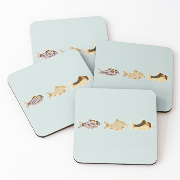 Item preview, Fish fanatic -Corydoras lineup;  Schwartzi, Sterbai, Adolpho designed and sold by Puddmuppy.