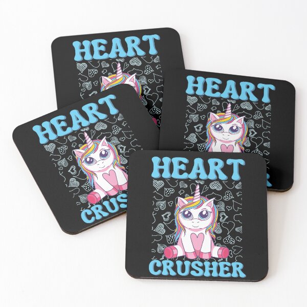 Item preview, Heart crusher, Magical unicorn Valentine's Day design designed and sold by Auntieck.