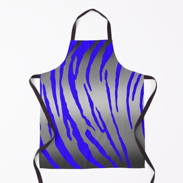 Item preview, Silver Tiger Stripes Blue designed and sold by blakcirclegirl.