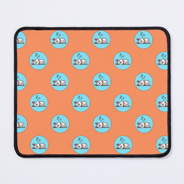 Item preview, Cute Sleeping Corgi Blue Brown Pattern designed and sold by Guarddogdrive.