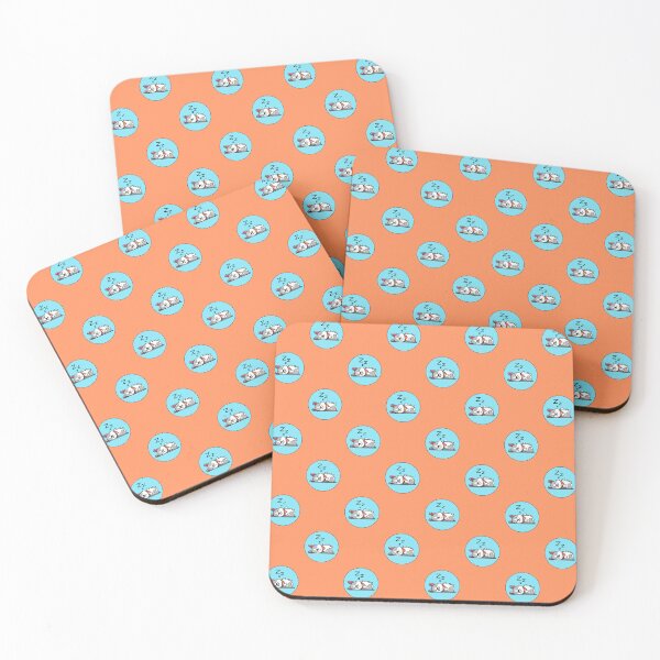 Item preview, Cute Sleeping Corgi Blue Brown Pattern designed and sold by Guarddogdrive.