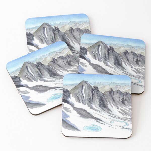 Item preview, Mt Shrimpton Ridge Line Watercolour designed and sold by Tom Napper Design.