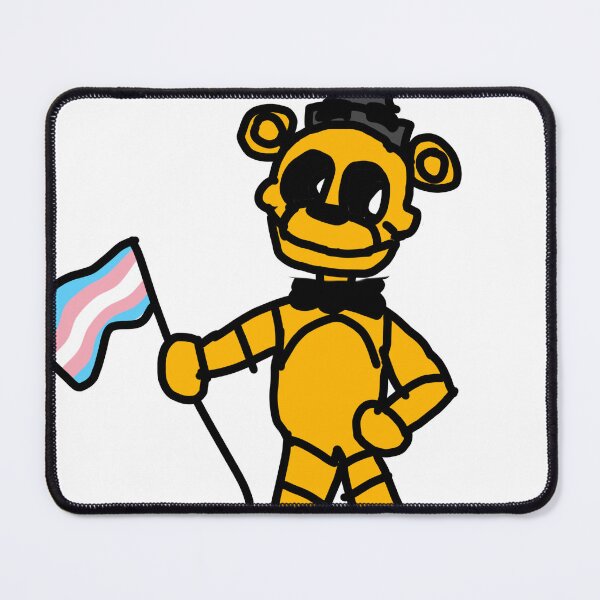 Item preview, Golden Freddy says trans rights designed and sold by jacklegobrr.