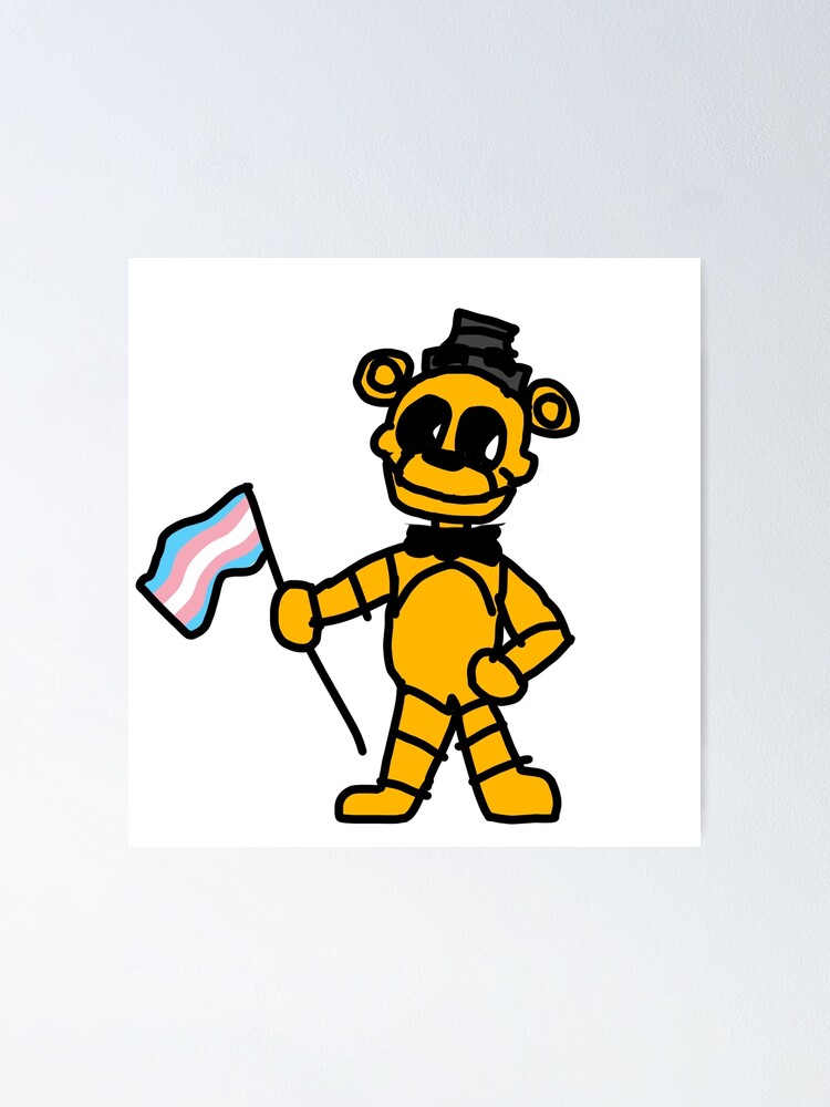 Withered Freddy says trans rights Sticker for Sale by jacklegobrr