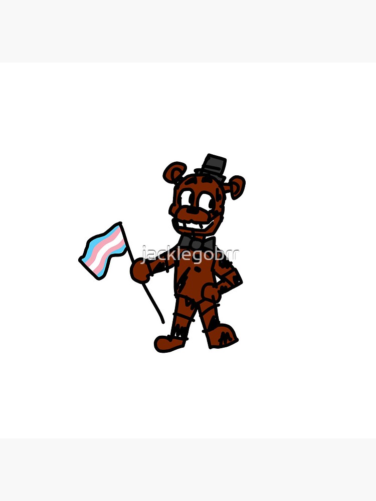 Withered Freddy says trans rights Sticker for Sale by jacklegobrr