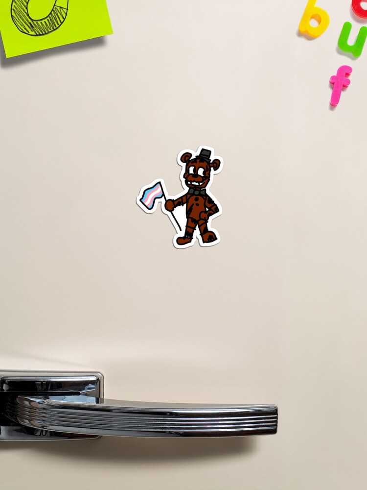 Withered Freddy says trans rights Sticker for Sale by jacklegobrr