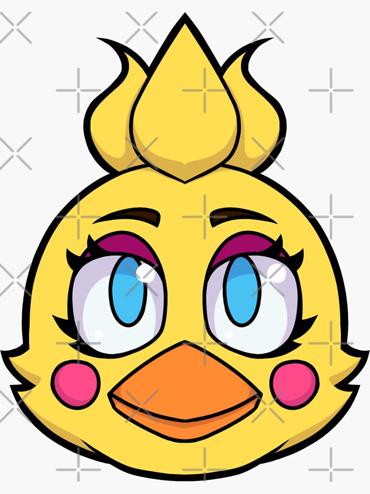 Withered Chica Gijinka Transparent Sticker for Sale by spaceagebarbie