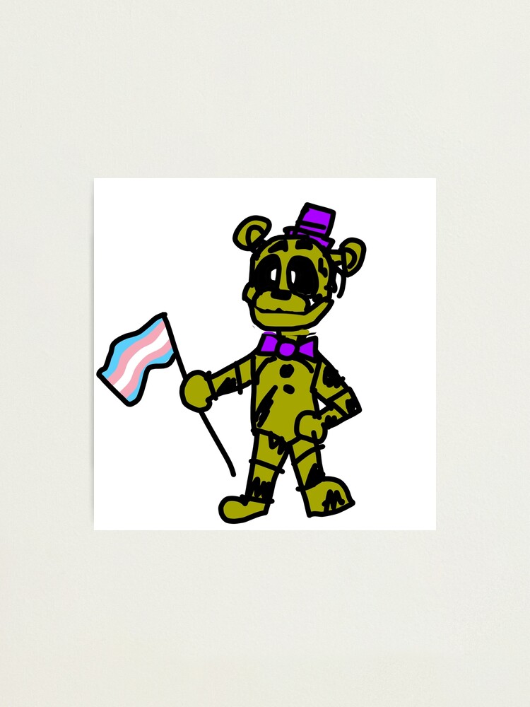 Withered Freddy says trans rights Poster for Sale by jacklegobrr