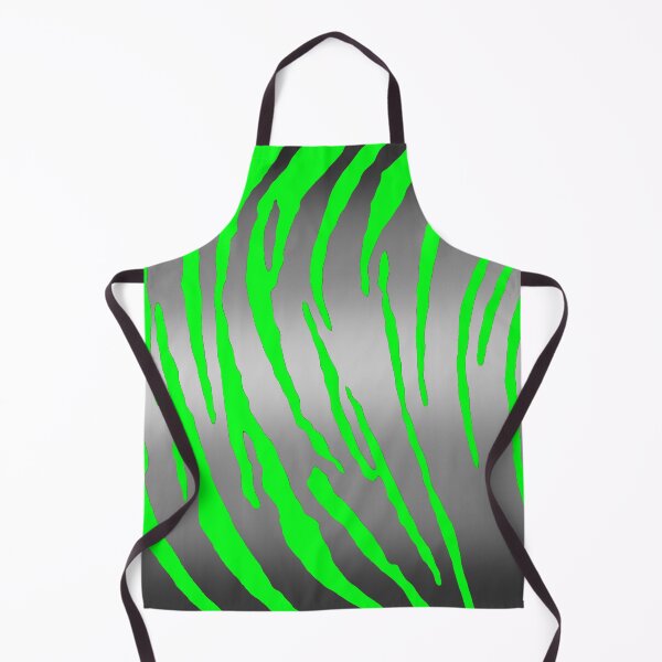 Item preview, Silver Tiger Stripes Green designed and sold by blakcirclegirl.