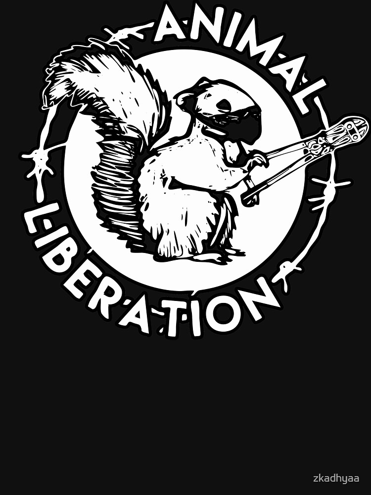 Thumbnail 7 of 7, Essential T-Shirt, Animal liberation designed and sold by zkadhyaa.