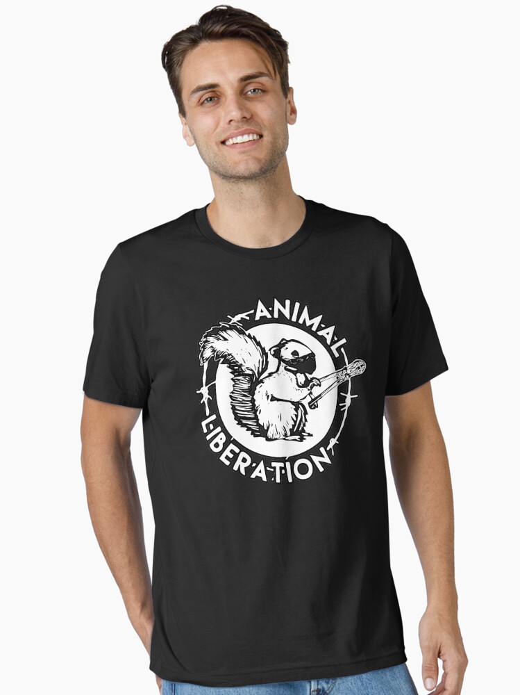Thumbnail 2 of 7, Essential T-Shirt, Animal liberation designed and sold by zkadhyaa.