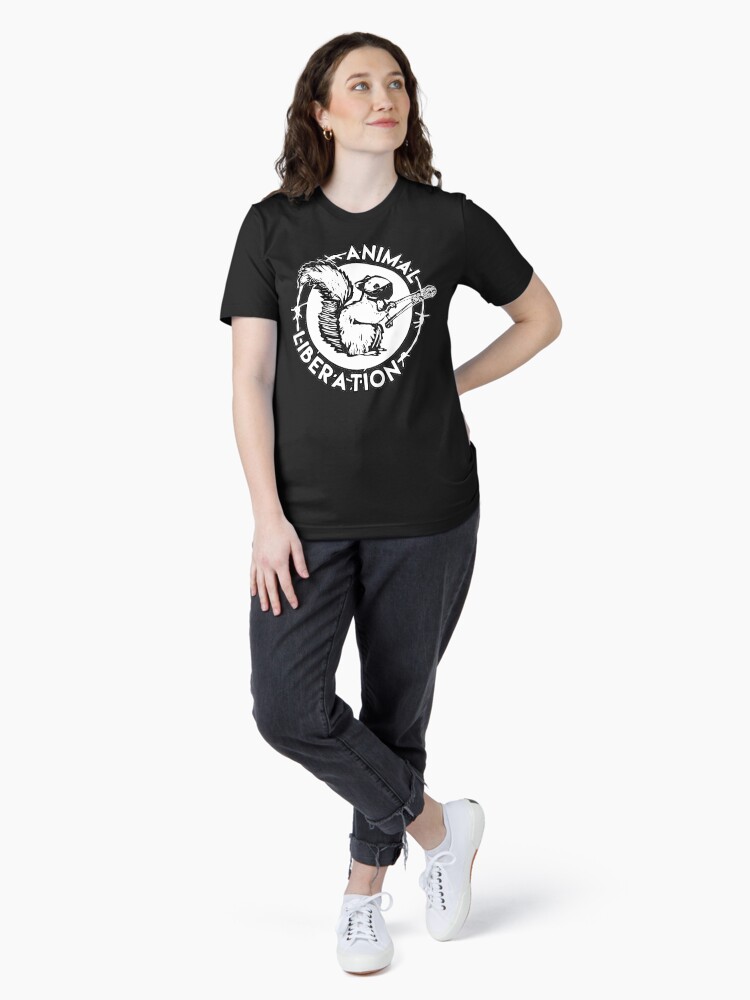 Thumbnail 4 of 7, Essential T-Shirt, Animal liberation designed and sold by zkadhyaa.