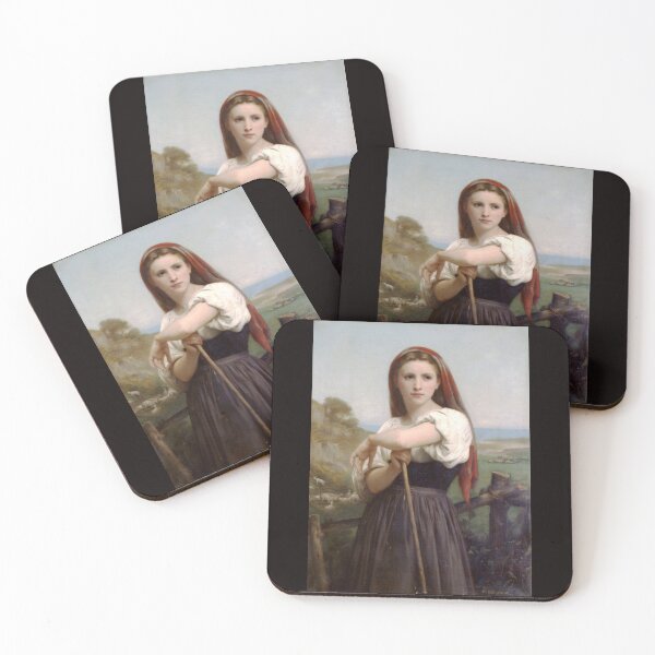 Item preview, 'Young Shepherdess' by Bouguereau (Reprint) designed and sold by Classic Visions Gallery.