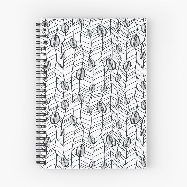 Item preview, Monochrome cowrie shell surface pattern designed and sold by TheArtDesk.