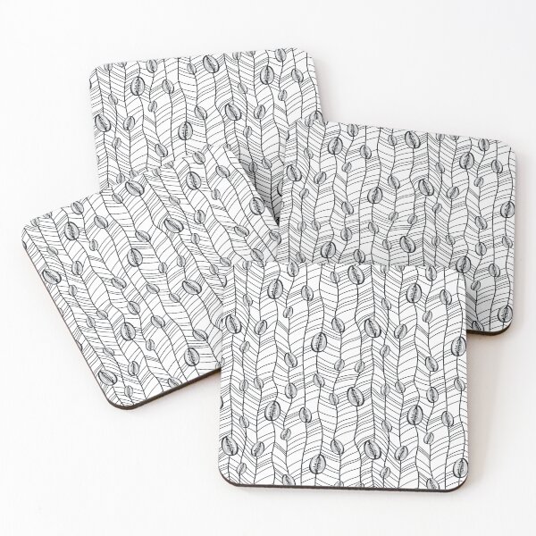 Item preview, Monochrome cowrie shell surface pattern designed and sold by TheArtDesk.