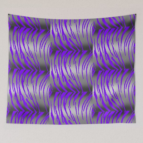 Item preview, Silver Tiger Stripes Purple designed and sold by blakcirclegirl.