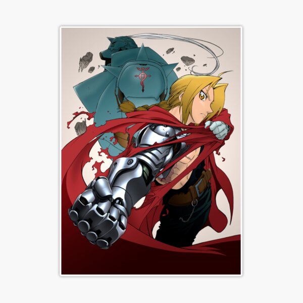 Fullmetal Alchemist Brotherhood: Ed and Al Anime Wall Scroll