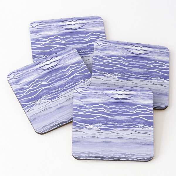 Item preview, Purple Blue Very Peri Abstract Organic Waves Decor XXV designed and sold by Irina Sztukowski.