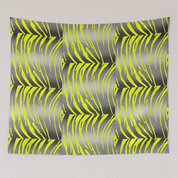 Item preview, Silver Tiger Stripes Yellow designed and sold by blakcirclegirl.