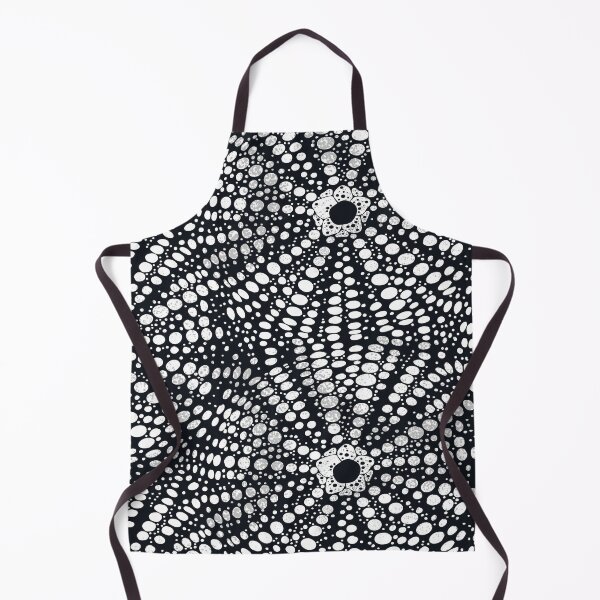 Item preview, Monochrome sea urchin surface pattern designed and sold by TheArtDesk.