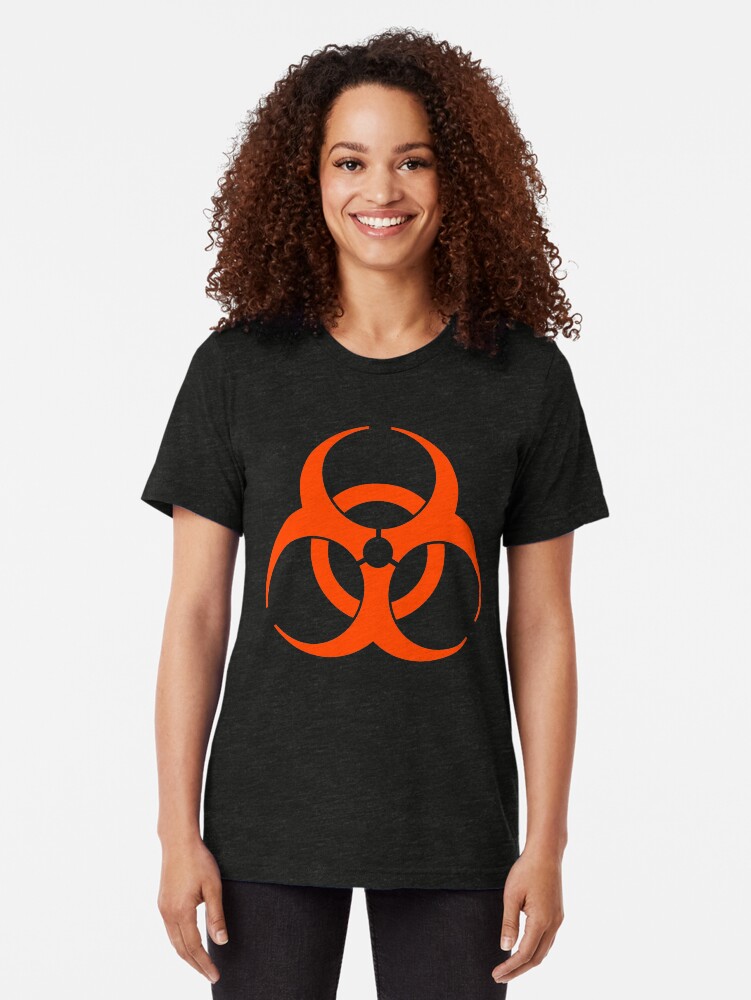 Alternate view of Biohazard 009 Tri-blend T-Shirt