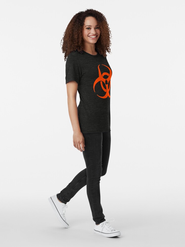 Alternate view of Biohazard 009 Tri-blend T-Shirt