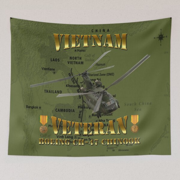 Item preview, CH-47 Chinook Vietnam Veteran designed and sold by Mil Merchant.