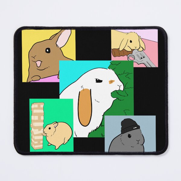 funny bunny meme complilation Mouse Pad