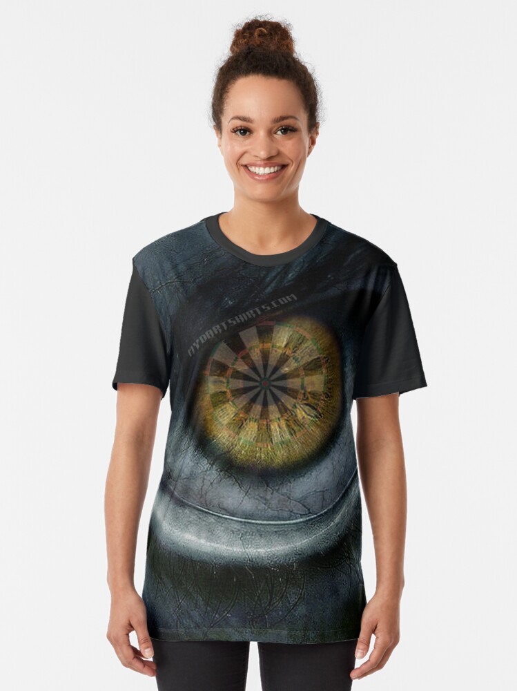 Alternate view of Evil Eye Darts Focus Graphic T-Shirt