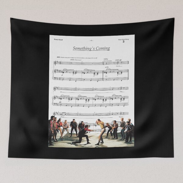 Item preview, Mens Womens West Side Story Something'S Coming Sheet Music Premium designed and sold by MellieKessler22.