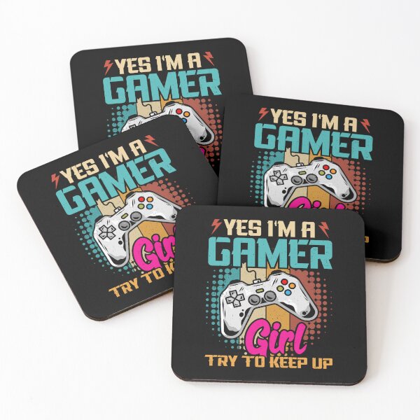 Item preview, I'm a Gamer Girl Try To Keep Up-birthday gift for gamer girls designed and sold by BRtisticDesigns.