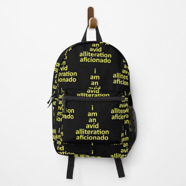 Item preview, I Am An Avid Alliteration Aficionado, Fun Word Pun Yellow Letters designed and sold by artfulnotebook.