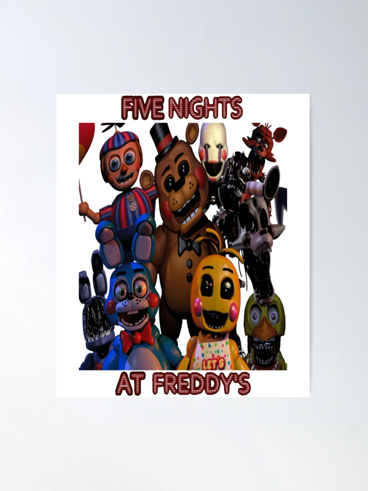 That One FNAF 2 Poster But With the Classic Animatronics Sticker