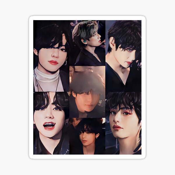 Download Bts Taehyung And V Image  Anime Boy Real Life PNG Image with No  Background  PNGkeycom