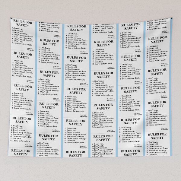Item preview, FNaF-Rules   designed and sold by Mintybatteo.