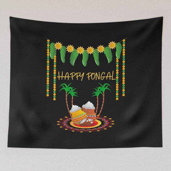 Item preview, Happy Pongal Shirt designed and sold by PuPPuB.